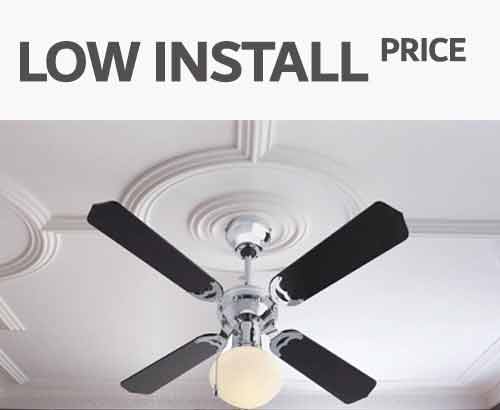 Ceiling Fan Installation Fixed S, How Much Does A Ceiling Fan Cost To Install